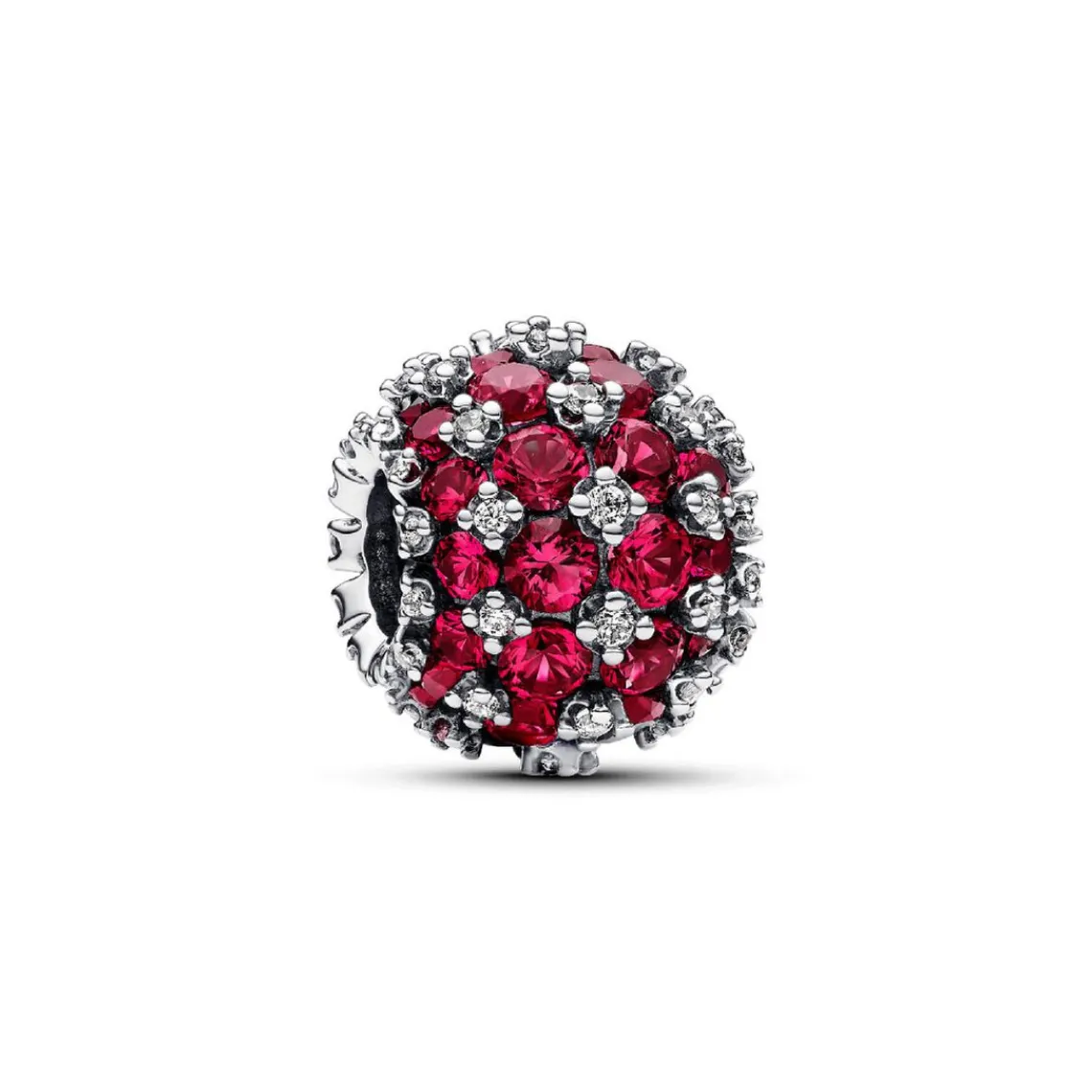 Pandora Charm Rose Rond Pavé Scintillant | Femme Charms