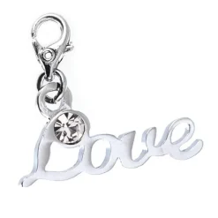 So Charm Bijoux Charms Et Perles So Charm - CH0189-ARGENT - Charm Love Strass | Femme Charms