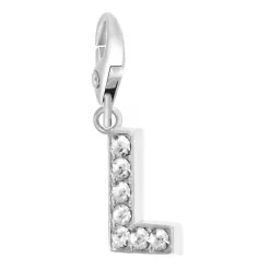 So Charm Bijoux Charms Et Perles So Charm - CH0025-ARGENT - Charm Lettre L | Femme Charms
