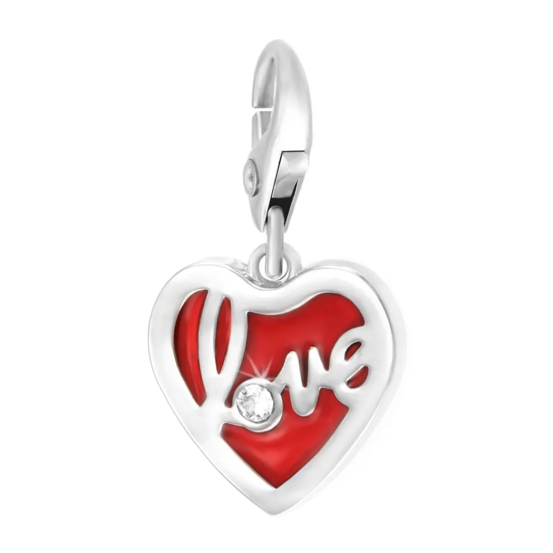So Charm Bijoux Charms Et Perles So Charm - CH0384-ARGENT - Charm Love Coeur | Femme Charms
