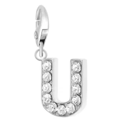So Charm Bijoux Charms Et Perles So Charm - CH0034-ARGENT - Charm Lettre U | Femme Charms
