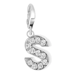 So Charm Bijoux Charms Et Perles So Charm - CH0032-ARGENT - Charm Lettre S | Femme Charms