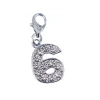 So Charm Bijoux Charms Et Perles So Charm - CH0009 - Charm Chiffre 6 | Femme Charms
