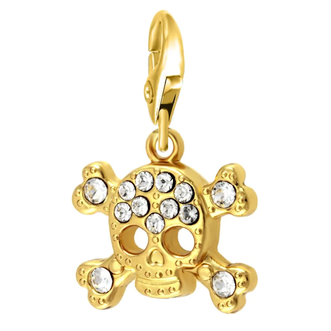 So Charm Bijoux Charms Et Perles So Charm - CH0120-DORE - Charm Tête De Mort | Femme Charms