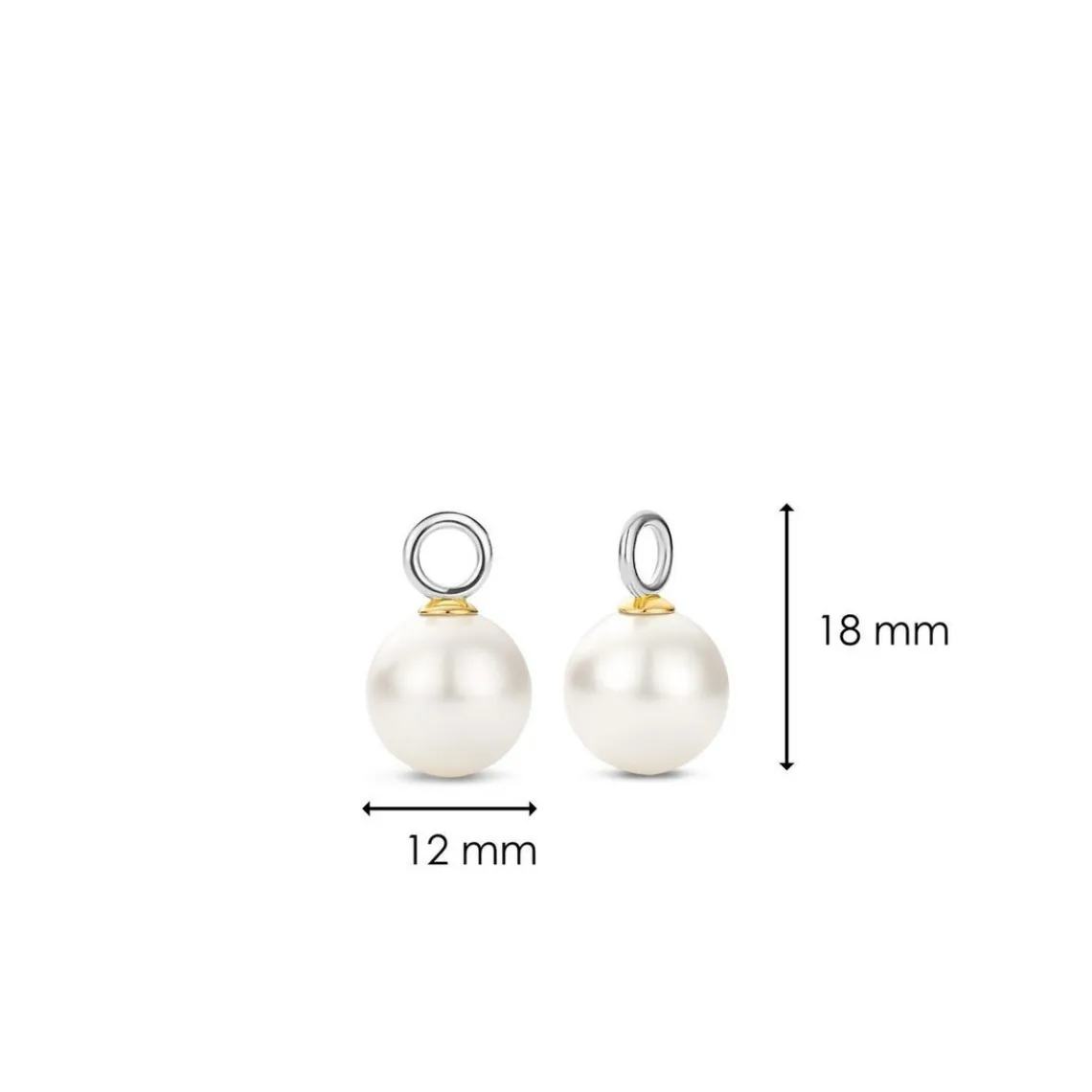 Ti Sento Charms et perles 9236PW - Argent, plaqué or | Femme Charms