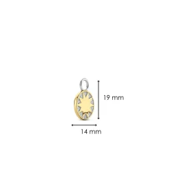 Ti Sento Charms et perles 9228ZY-H - Argent, plaqué or | Femme Charms