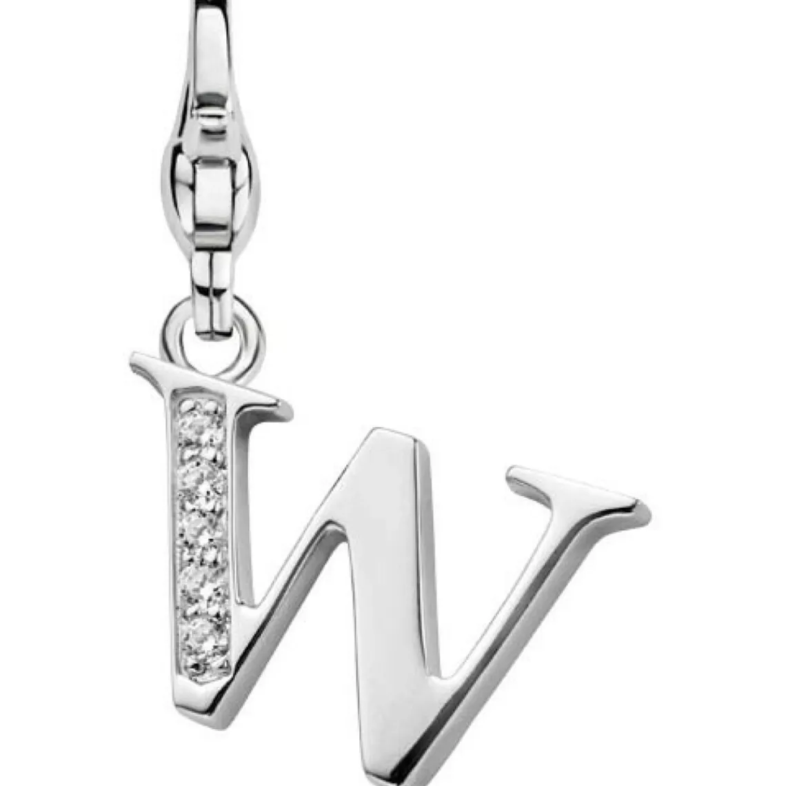 Ti Sento Charm 8366LW - Charm Lettre W | Femme Charms