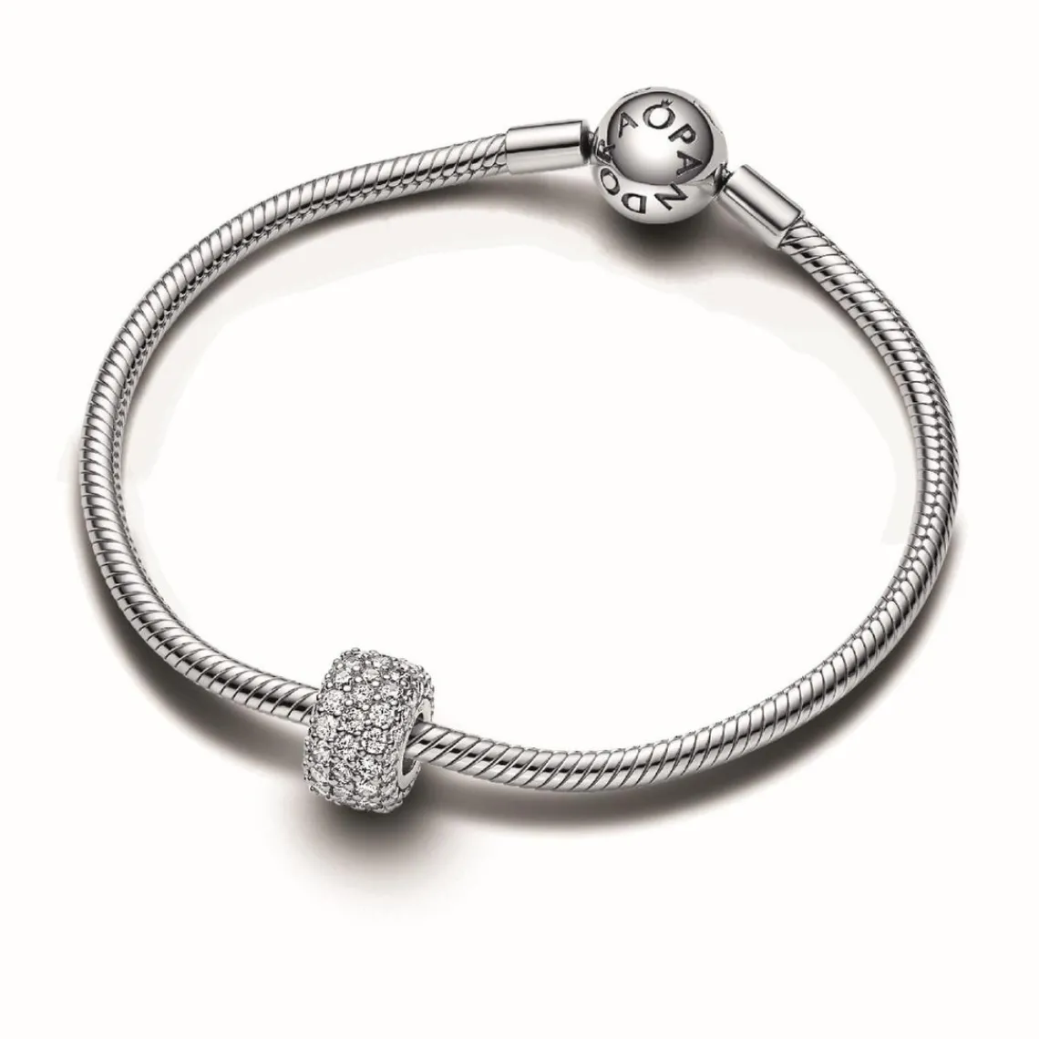 Pandora Charm Triple Rang Pavé Scintillant - Moments Argent | Femme Charms