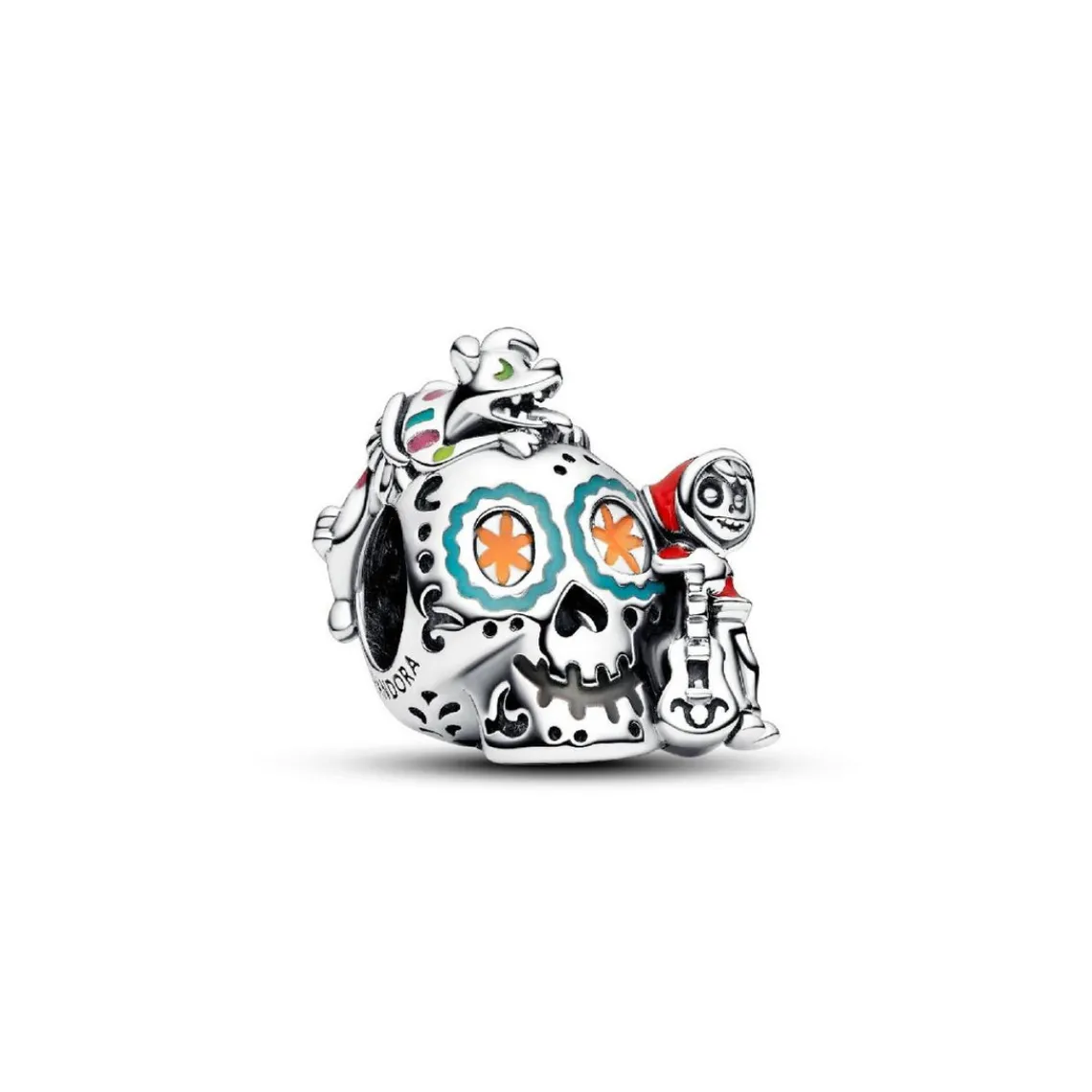 Pandora Charm Tête de Mort Luminescente Miguel et Dante du film Coco des studios Disney Pixar | Femme Charms