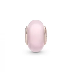 Pandora Charm Verre de Murano Rose Mat Colours | Femme Charms
