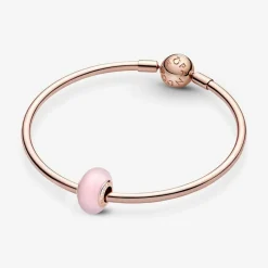 Pandora Charm Verre de Murano Rose Mat Colours | Femme Charms