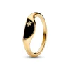Pandora Chevalière Demi-Lune Résine Façon Émail ME Doré | Femme Bague