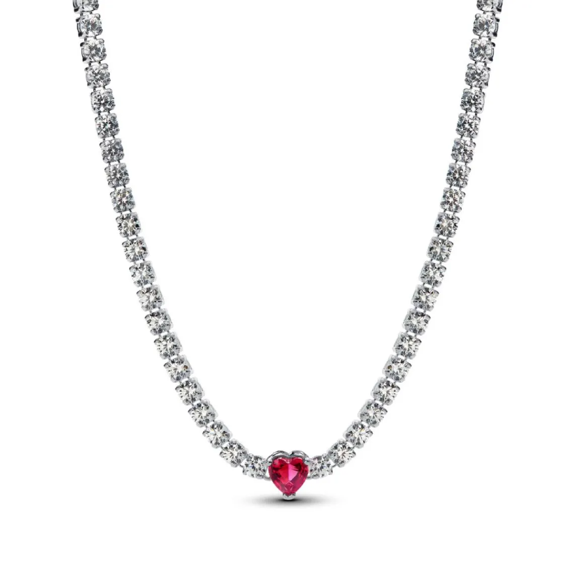 Pandora Choker avec Pendentif Halo Cœur | Femme Collier Et Pendentif