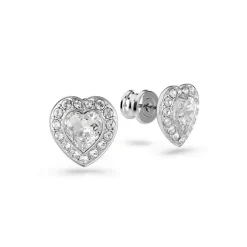 Swarovski Bijoux Clous d'oreilles Ariana Grande x Swarovski, Tailles variées, Cœur, Blanches, Métal rhodié | Femme Boucles D'Oreilles