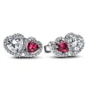 Pandora Clous d'Oreilles Cœurs Halo | Femme Boucles D'Oreilles