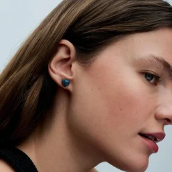 Pandora Clous d’Oreilles Cœur Vert Opalescent | Femme Boucles D'Oreilles