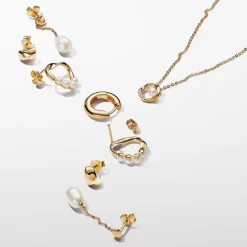 Pandora Clous d’Oreilles de Forme Organique | Femme Boucles D'Oreilles