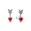 Pandora Clous d’Oreilles Flèche & Cœur en Verre de Murano | Femme Boucles D'Oreilles