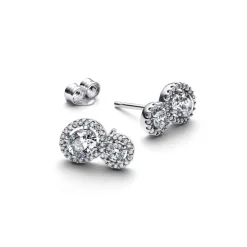 Pandora Clous d'Oreilles Halo Embrace | Femme Boucles D'Oreilles