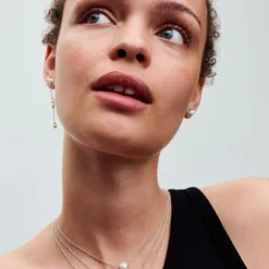 Pandora Clous d’Oreilles Halo Pavé et Perle de Culture | Femme Boucles D'Oreilles