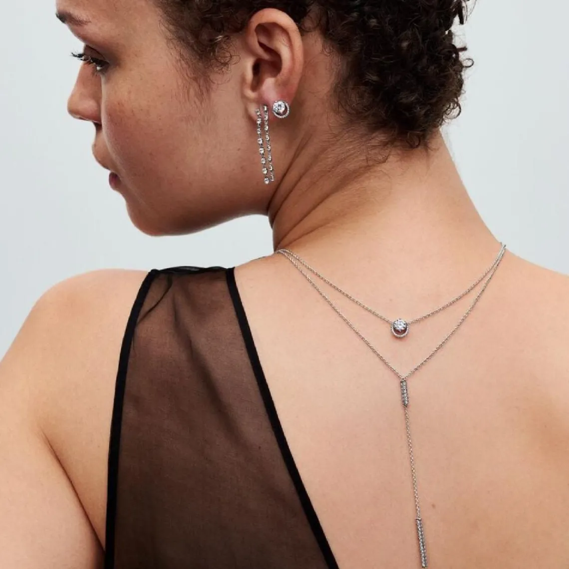 Pandora Clous d’Oreilles Halo Scintillant | Femme Boucles D'Oreilles