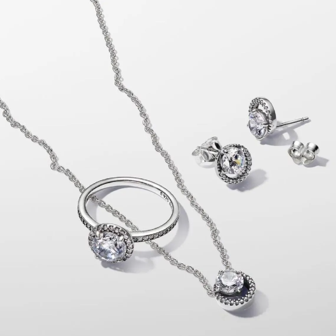 Pandora Clous d’Oreilles Halo Scintillant | Femme Boucles D'Oreilles