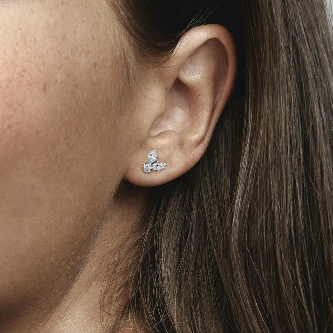 Pandora Clous d’Oreilles Herbier Scintillant – Timeless | Femme Boucles D'Oreilles