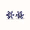 Pandora Clous d'Oreilles Herbier Scintillant Bleu | Femme Boucles D'Oreilles