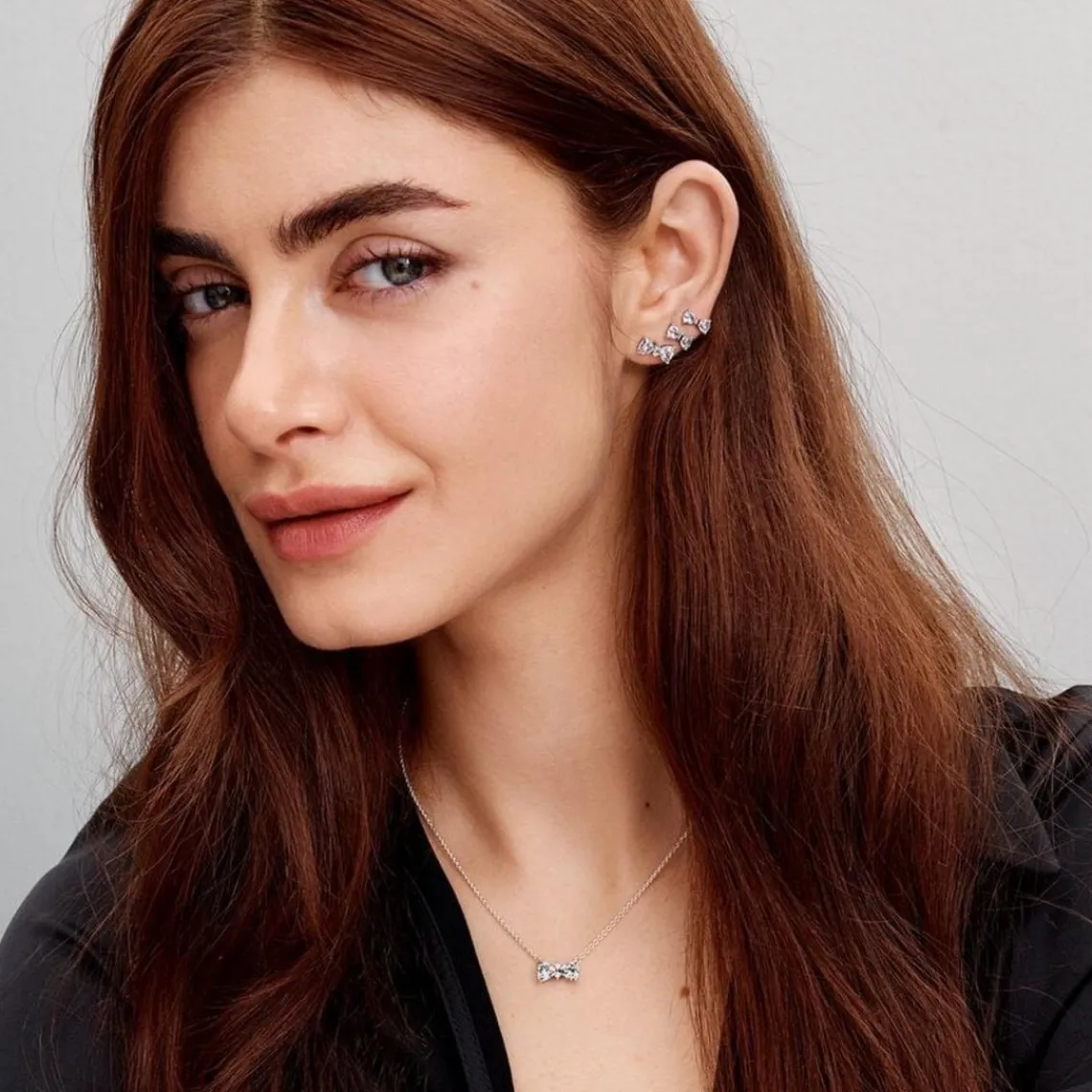 Pandora Clous d’Oreilles Nœud Scintillant Argent | Femme Boucles D'Oreilles
