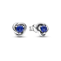Pandora Clous d’Oreilles Cercles de l’Éternité Bleus | Femme Boucles D'Oreilles