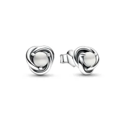 Pandora Clous d’Oreilles - Cercles de l’Éternité Blancs | Femme Boucles D'Oreilles