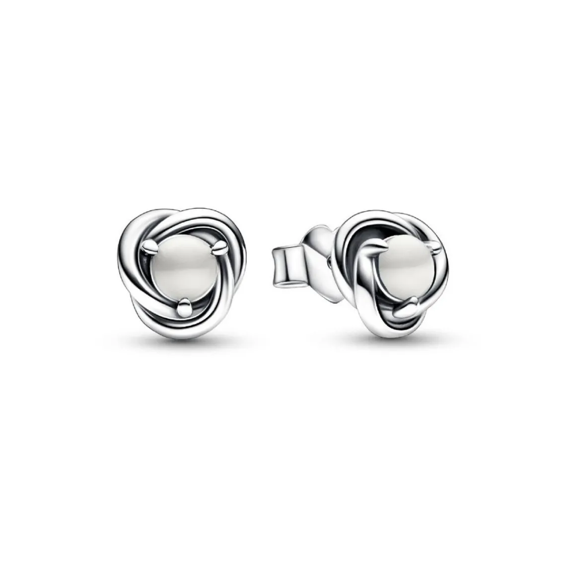 Pandora Clous d’Oreilles - Cercles de l’Éternité Blancs | Femme Boucles D'Oreilles