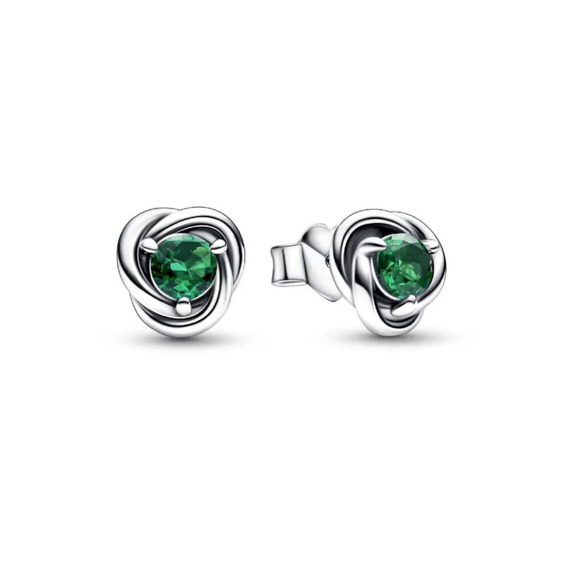 Pandora Clous d’Oreilles - Cercles de l’Éternité Verts | Femme Boucles D'Oreilles