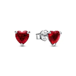 Pandora Clous d’Oreilles - Cœur Rouge | Femme Boucles D'Oreilles