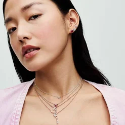 Pandora Clous d’Oreilles - Cœur Rouge | Femme Boucles D'Oreilles