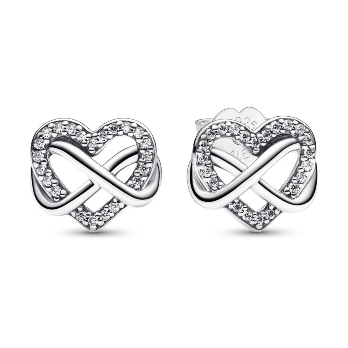 Pandora Clous d’Oreilles Moments - Cœur de l’Infini Scintillant | Femme Boucles D'Oreilles