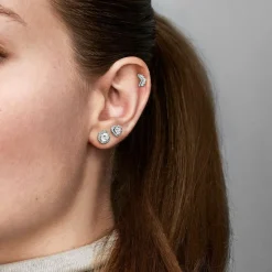 Pandora Clous d’oreilles Timeless rond scintillant | Femme Boucles D'Oreilles