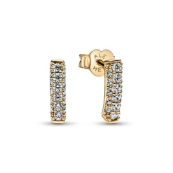 Pandora Clous d’Oreilles Timeless - Barre Pavée | Femme Boucles D'Oreilles