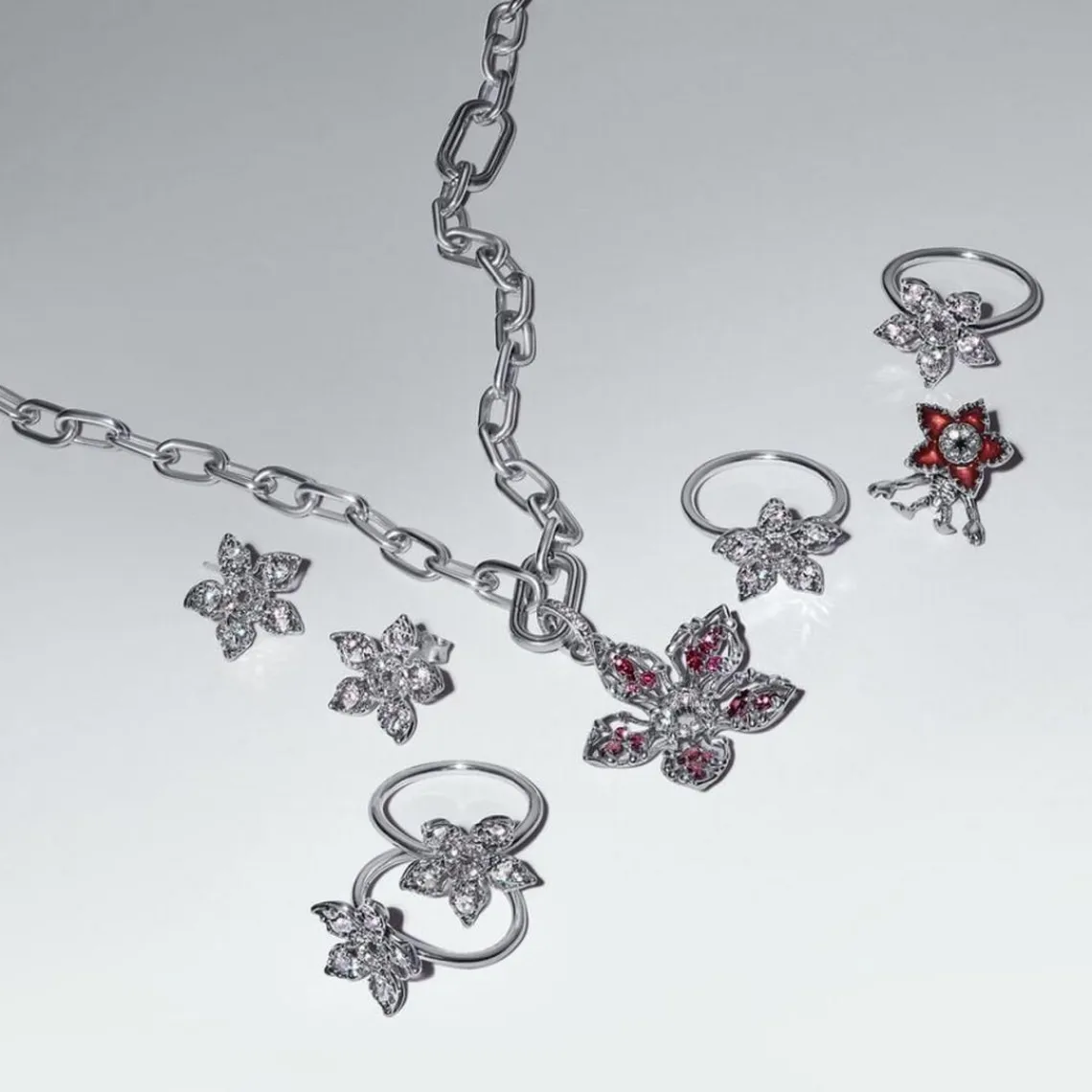Pandora Clous d’Oreilles Stranger Things Démogorgon | Femme Boucles D'Oreilles