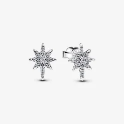Pandora Clous d’Oreilles Étoile Polaire Scintillante | Femme Boucles D'Oreilles