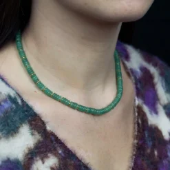 Sloya Collier Blima en pierres Aventurine | Femme Collier Et Pendentif