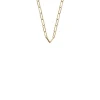 Les Georgettes Collier Chaine Réctange Doré | Femme Collier Et Pendentif