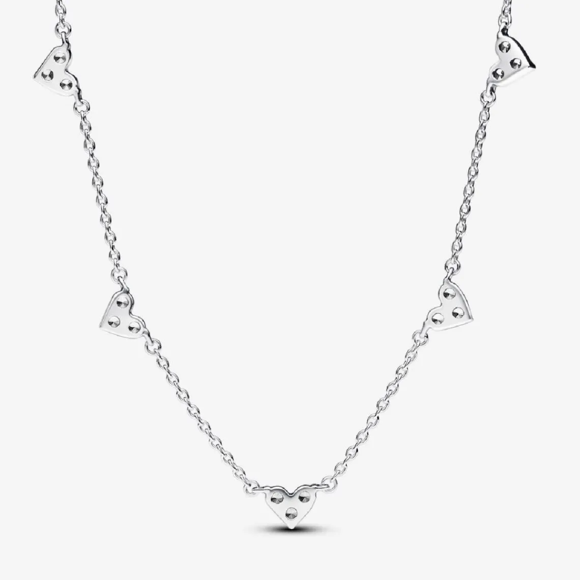 Pandora Collier Cœurs Trios de Pierres | Femme Collier Et Pendentif