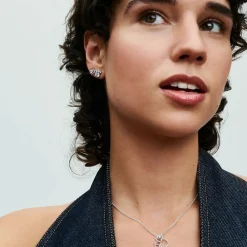 Pandora Collier Disney Silhouette de Minnie | Femme Collier Et Pendentif