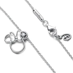 Pandora Collier Disney Silhouette de Minnie | Femme Collier Et Pendentif
