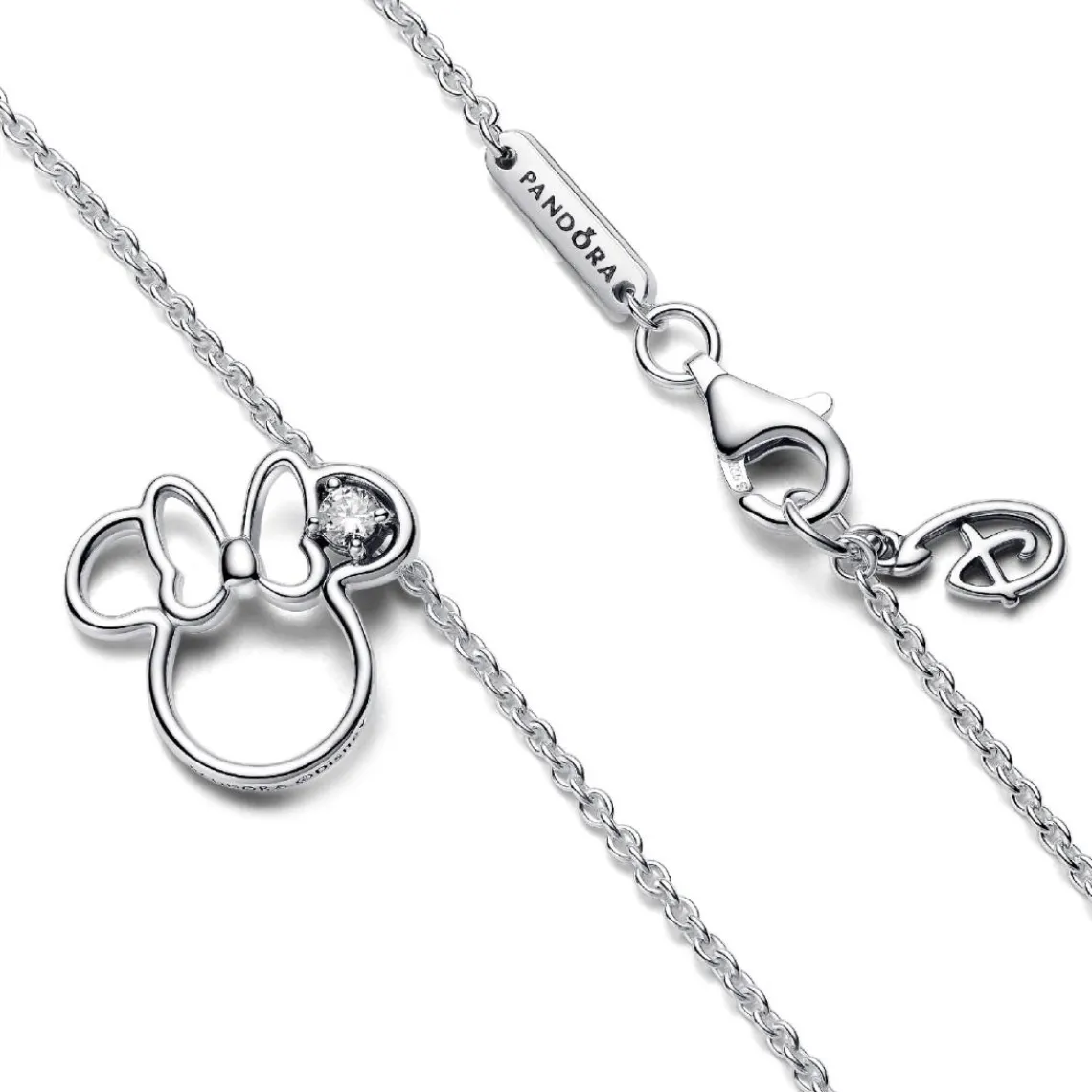 Pandora Collier Disney Silhouette de Minnie | Femme Collier Et Pendentif