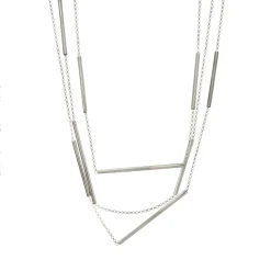 Diva Gioielli Collier et pendentif Ray 20108-005 - Argent 925/1000 | Femme Collier Et Pendentif