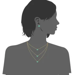Edforce Collier et pendentif Femme 226-0045-S - Acier Doré | Femme Collier Et Pendentif