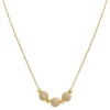 Edforce Collier et pendentif Femme 541-0045-N - Acier Doré | Femme Collier Et Pendentif