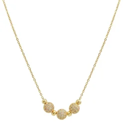 Edforce Collier et pendentif Femme 541-0045-N - Acier Doré | Femme Collier Et Pendentif
